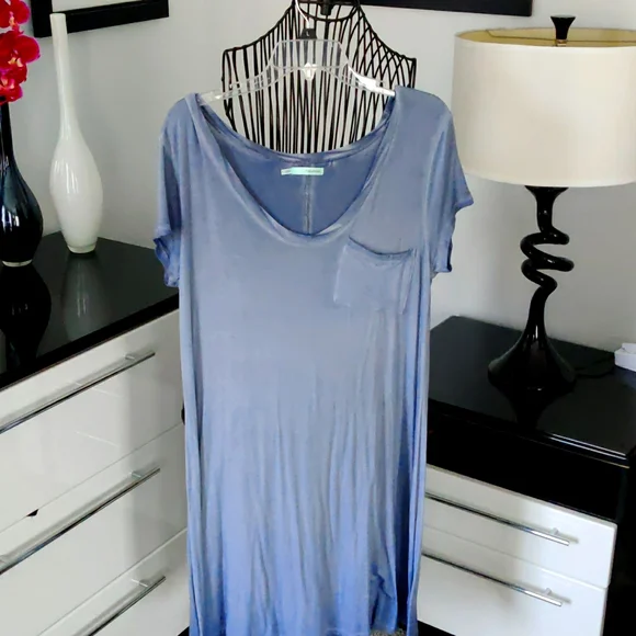 maurices blue dress Maurices Women's 24/7 Bare Henley Mini Dress Blue Size Large